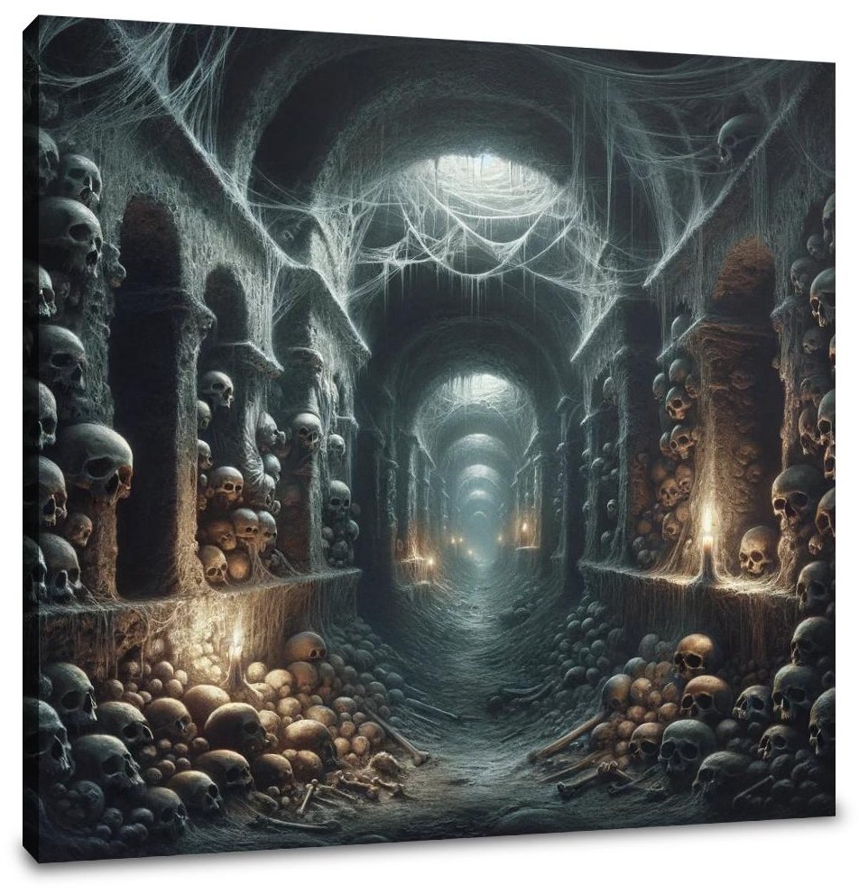 Catacombs Beneath the City Canvas