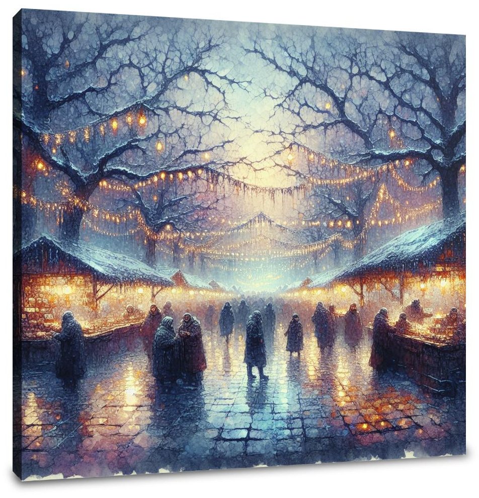 Chilly Evening Festivity Canvas