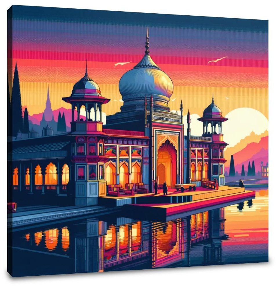 Modern Ahsan Manzil Dawn Canvas