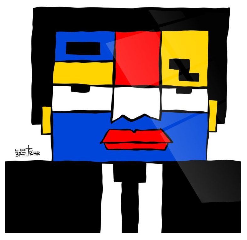 Komposition in Farbe. Mondrian. Symbol