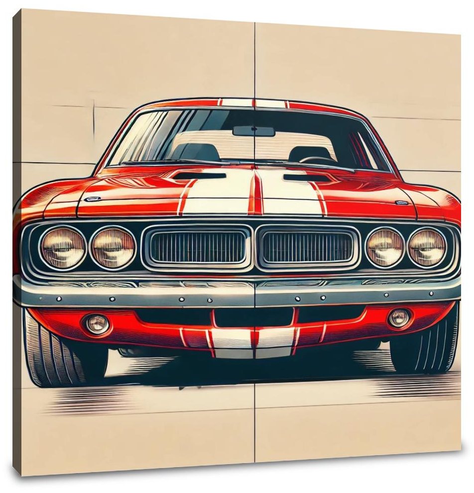 Classic Muscle Car Canvas