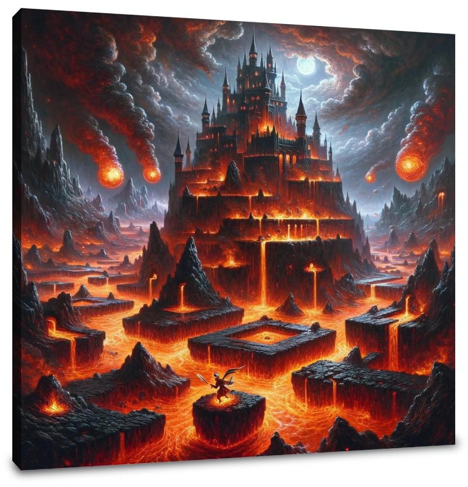 Lava Castle Conundrum Canvas