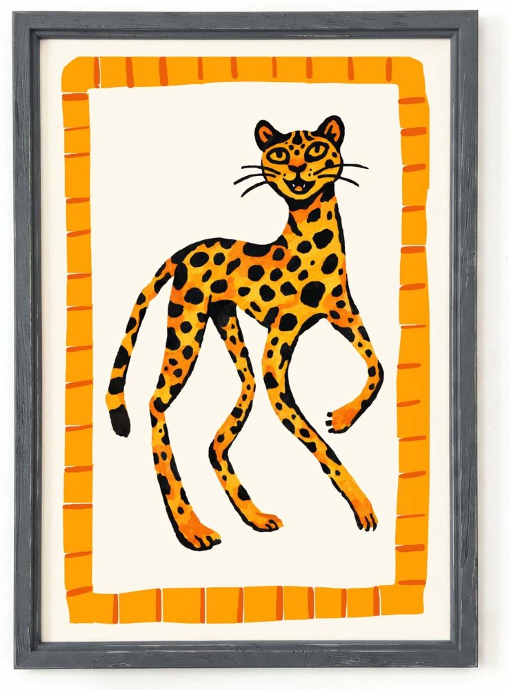 Leopard Wildlife Poster Wall Art
