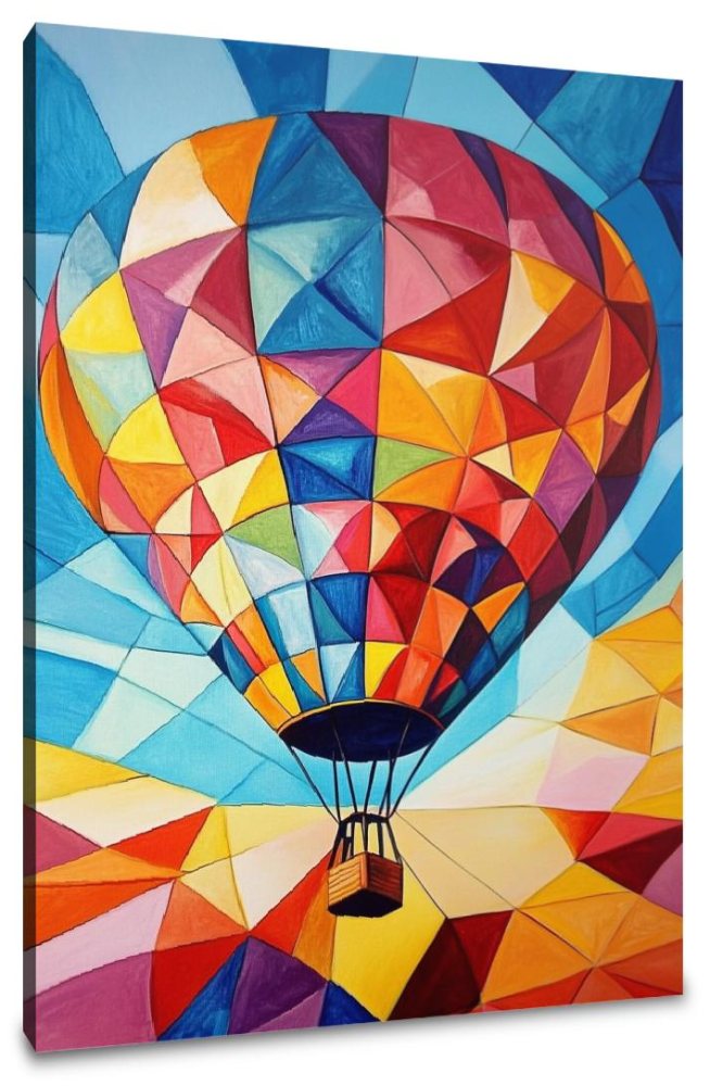 Geometric Hot Air Canvas
