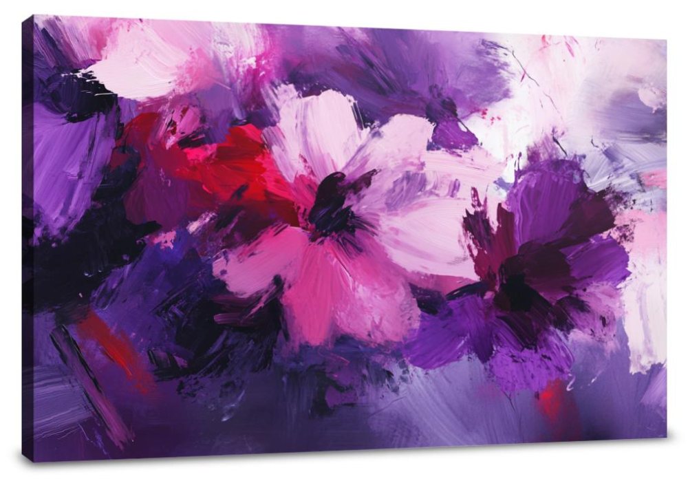 Lisianthus Spirals Canvas