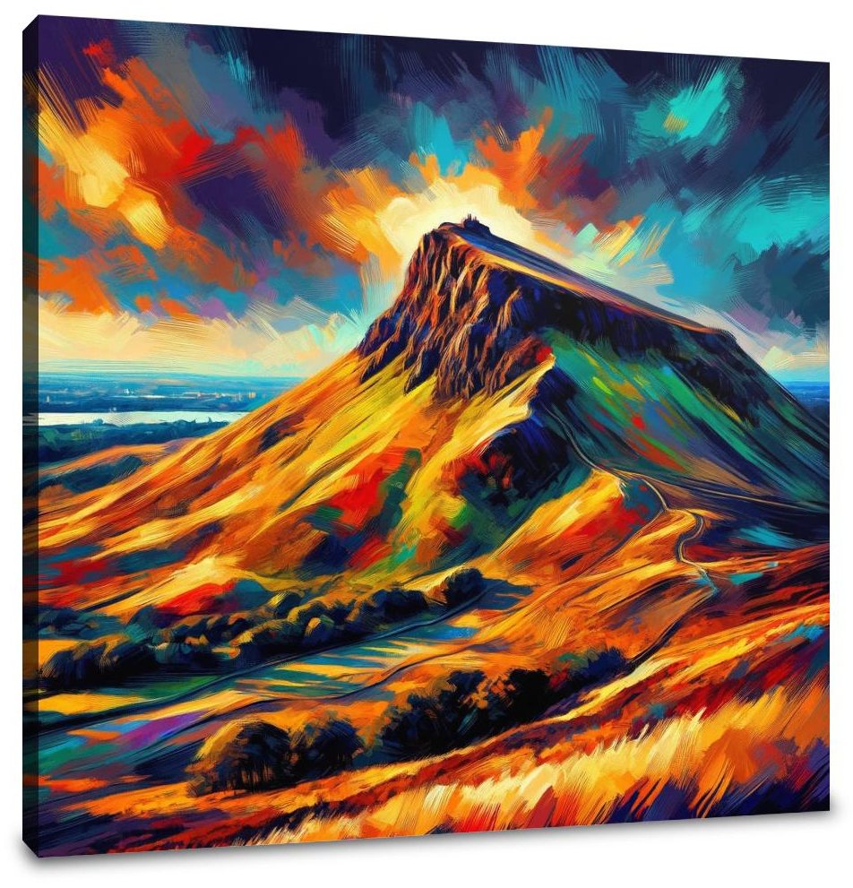Edinburgh's Vibrant Arthur’s Seat Canvas