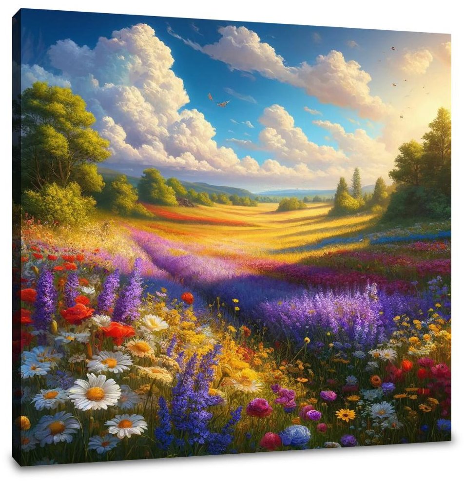 Meadow Whispers Summer Canvas