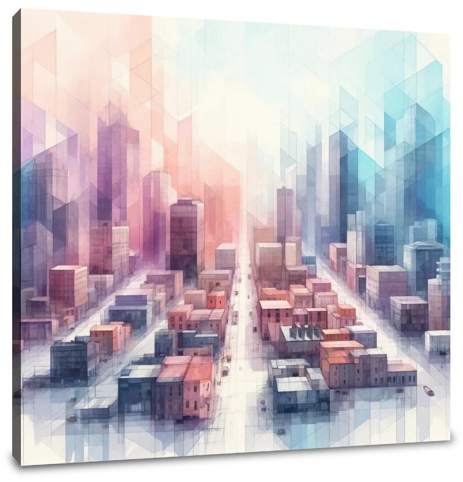 Dreamy Cityscape Canvas