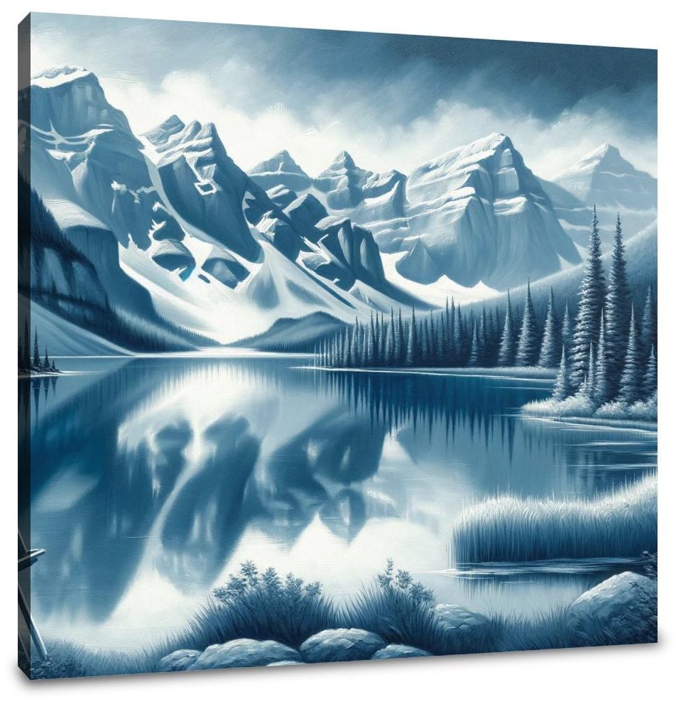 Banff Mountain Reflection Canvas