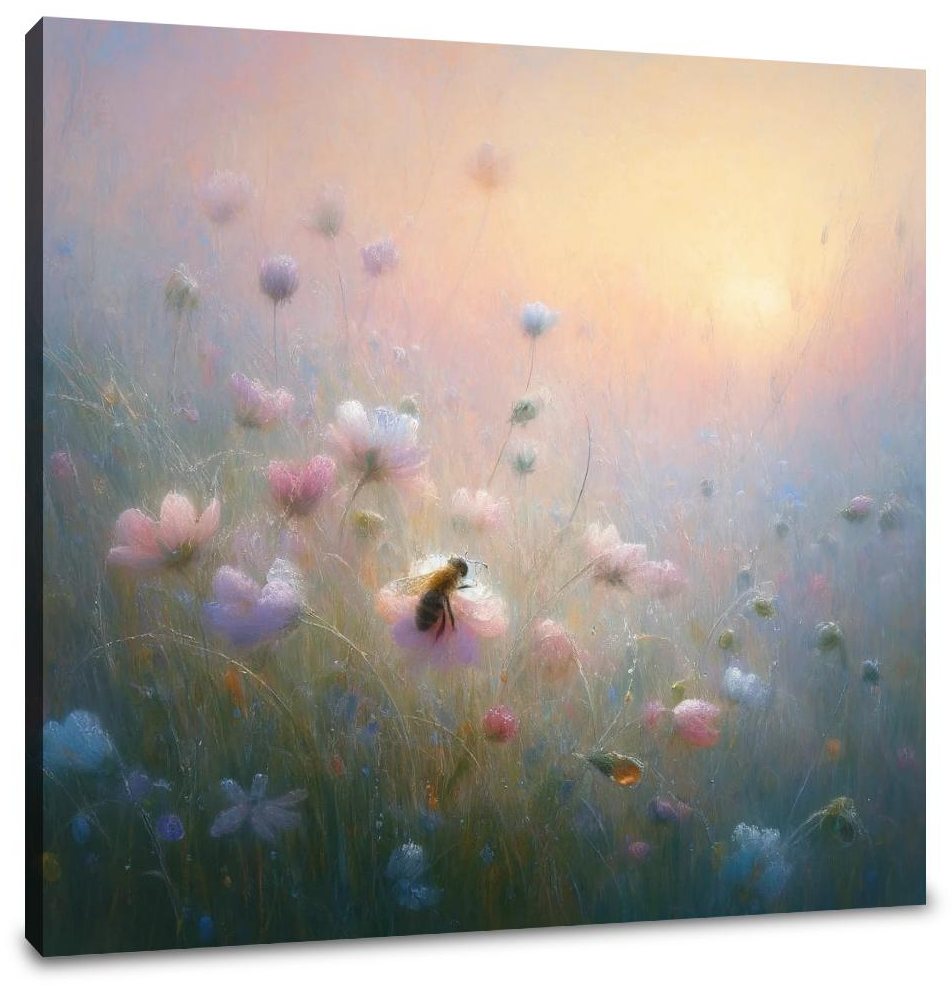 Whispers of the Meadow Bee Canvas