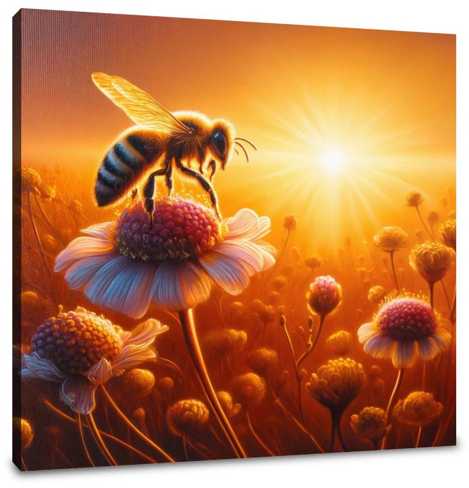 Sunset Journey Bee Canvas