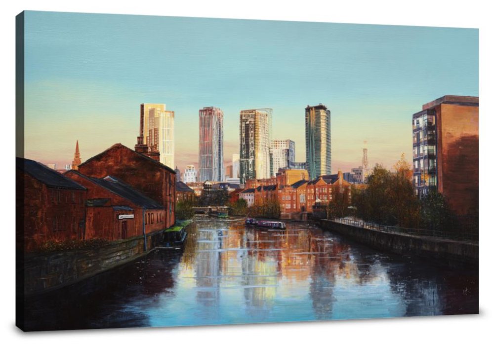 Leeds Evening Reflections Canvas