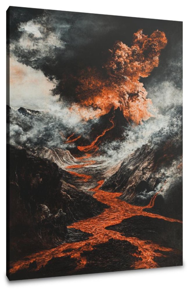 Eruption of Sorrow Canvas
