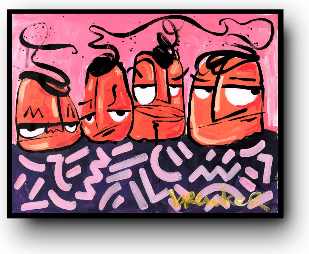 Street signs (schilderij print