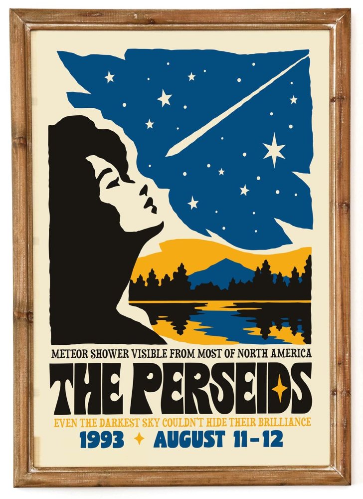 Perseids Meteor Shower Poster