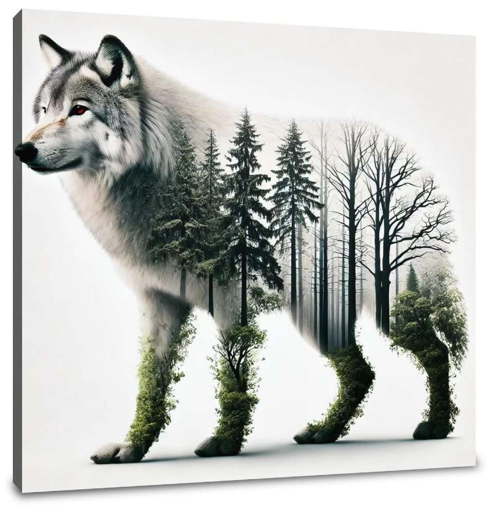 Wolf's Forest Spirit Canvas