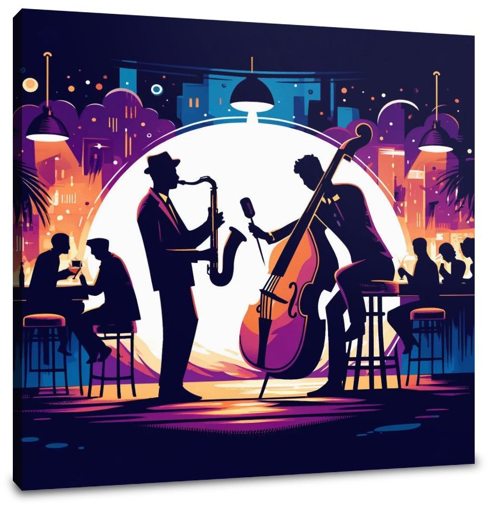 Midnight Jazz Rhythms Canvas