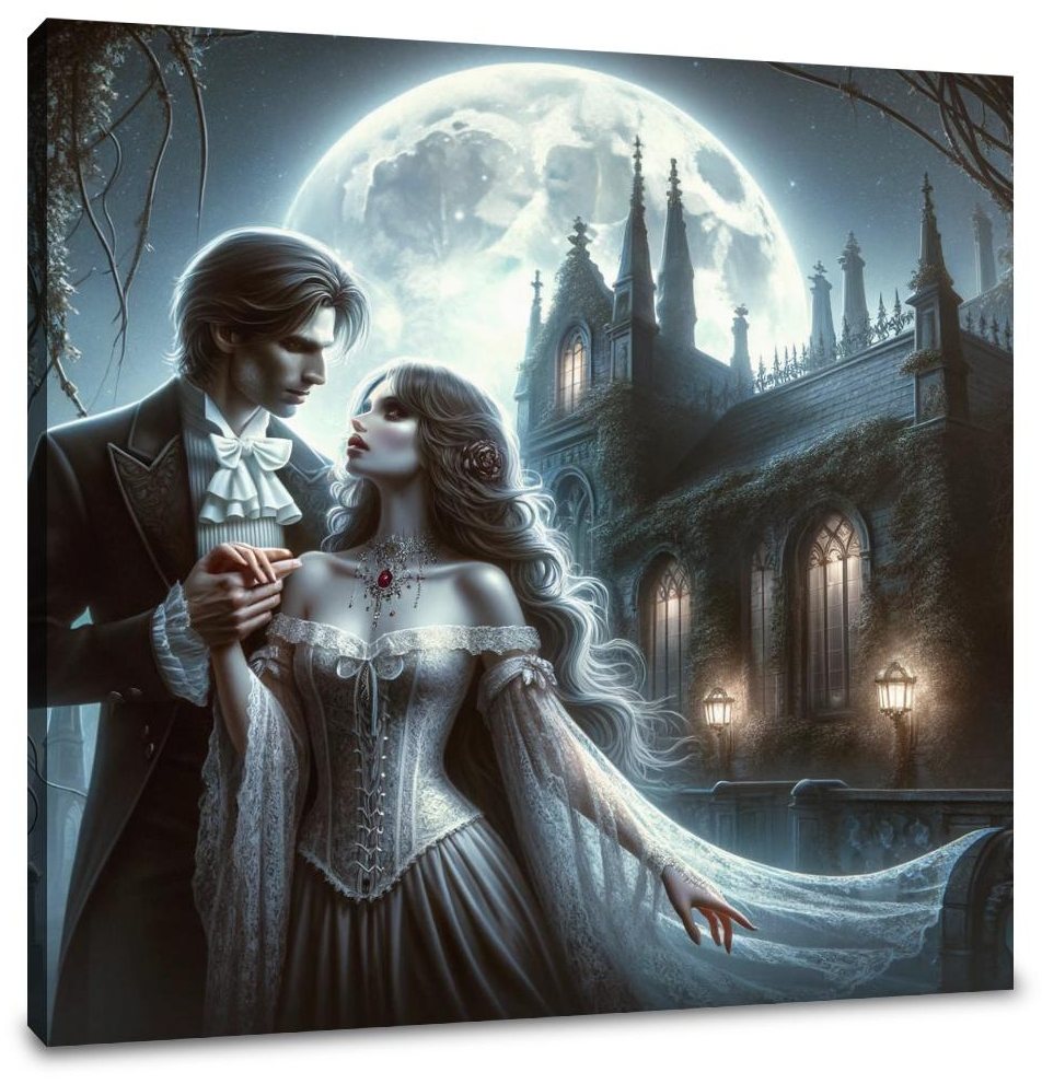 Moonlit Embrace Canvas