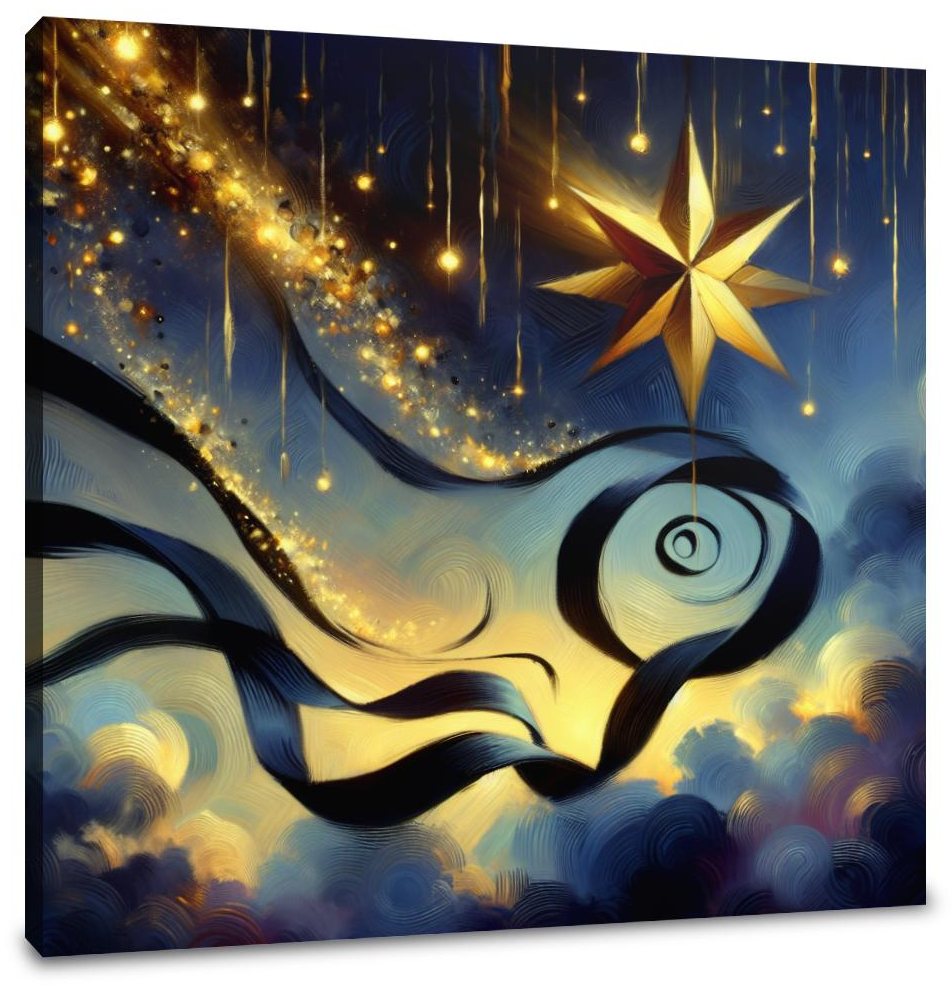 Twilight Mystery Ribbon Canvas