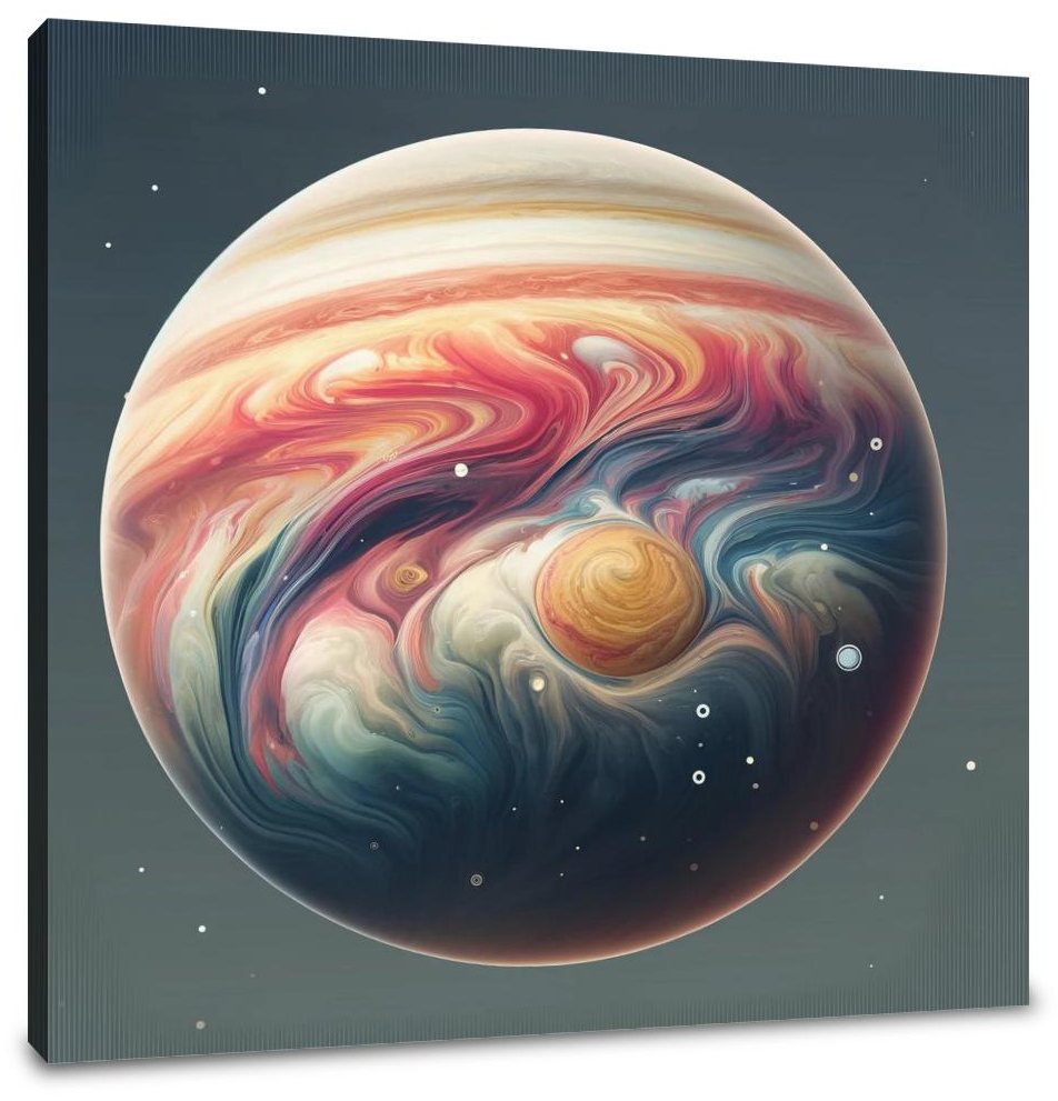Eccentric Jupiter Canvas