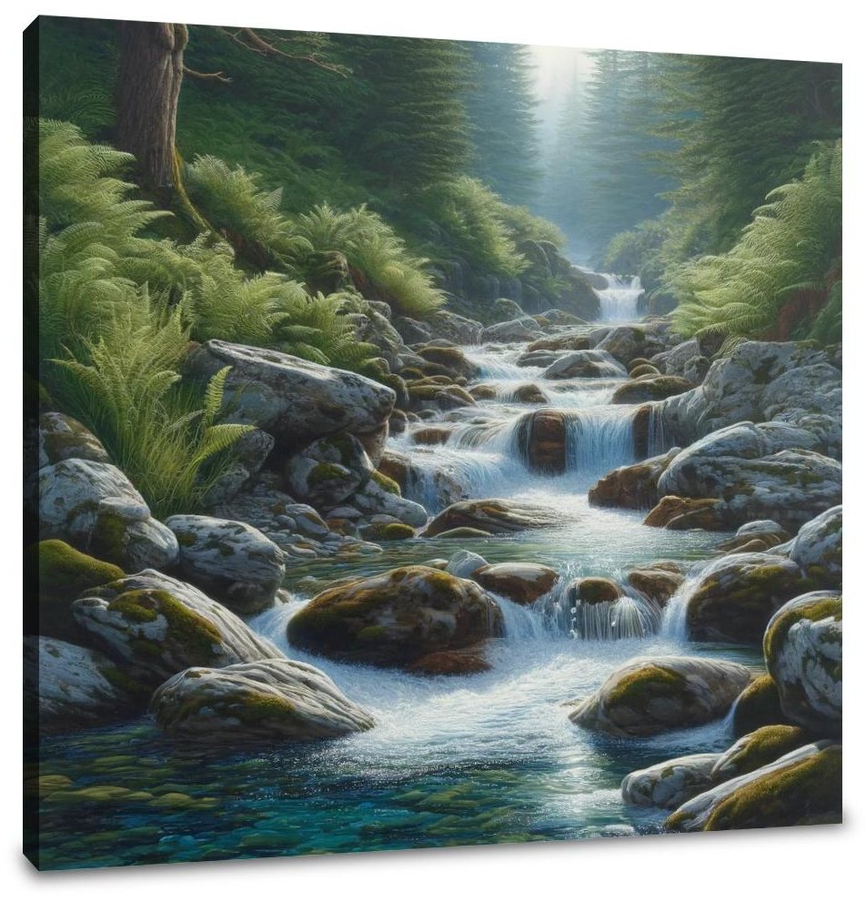 Crystal Stream Canvas