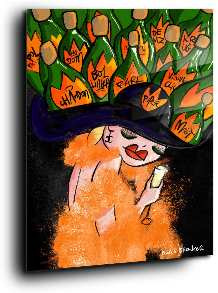 Champagne hat. Glamhats