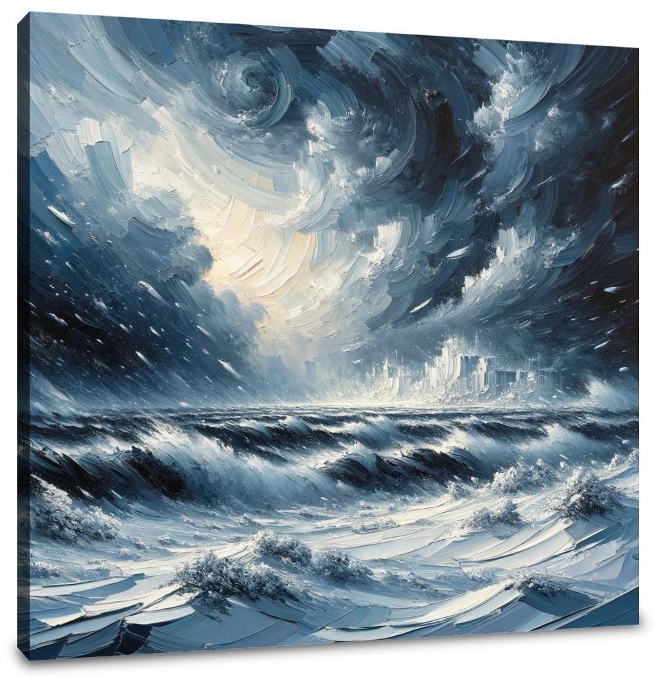 Winter's Fury Unleashed Canvas