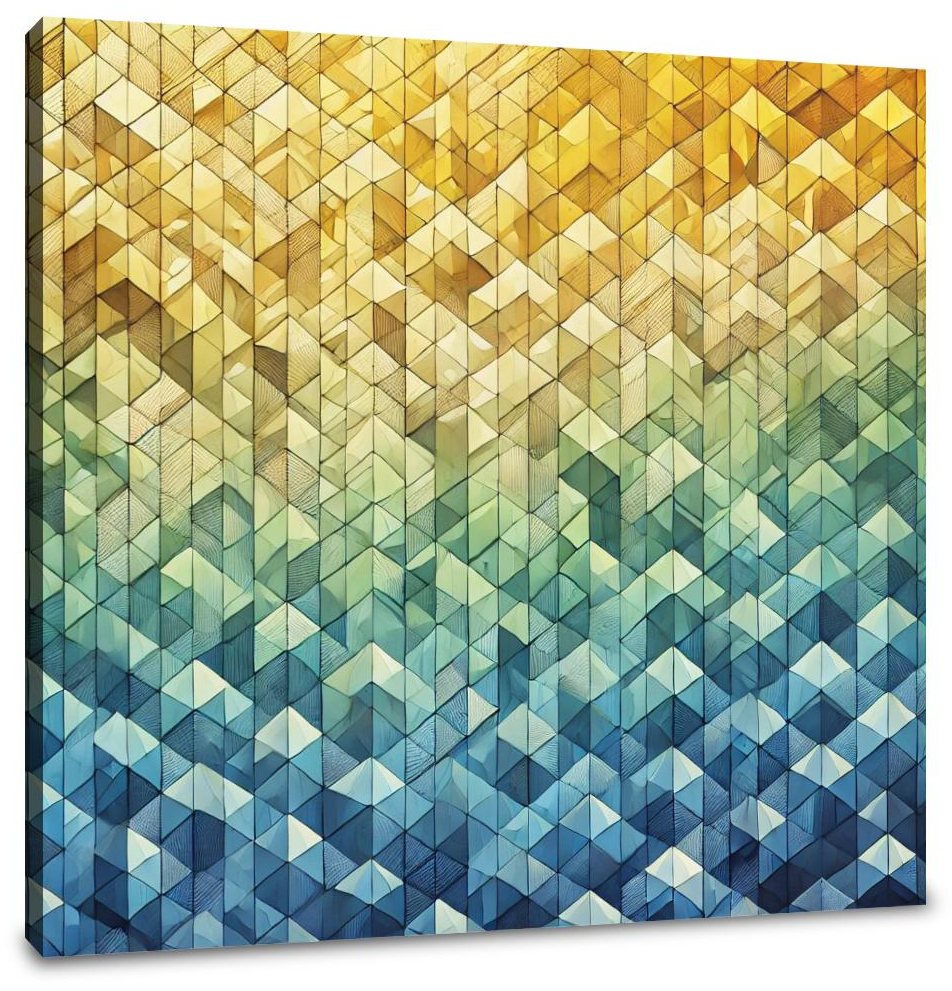 Gradient Mosaic Canvas
