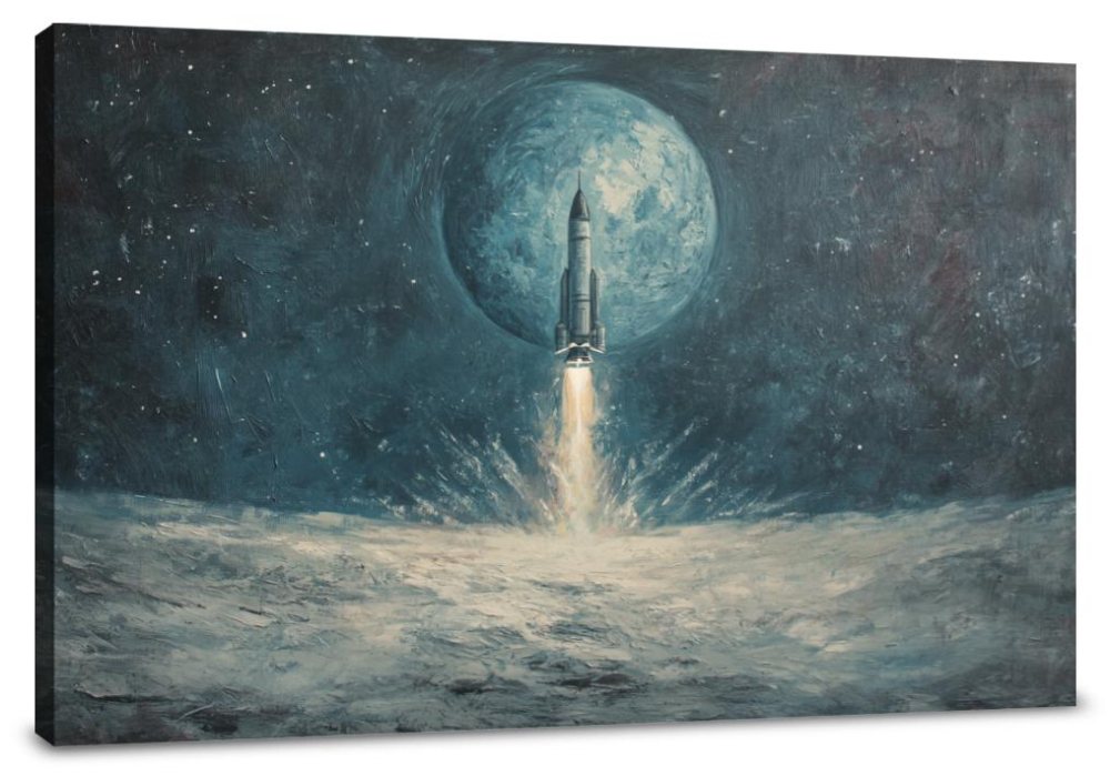 Lunar Descent Canvas