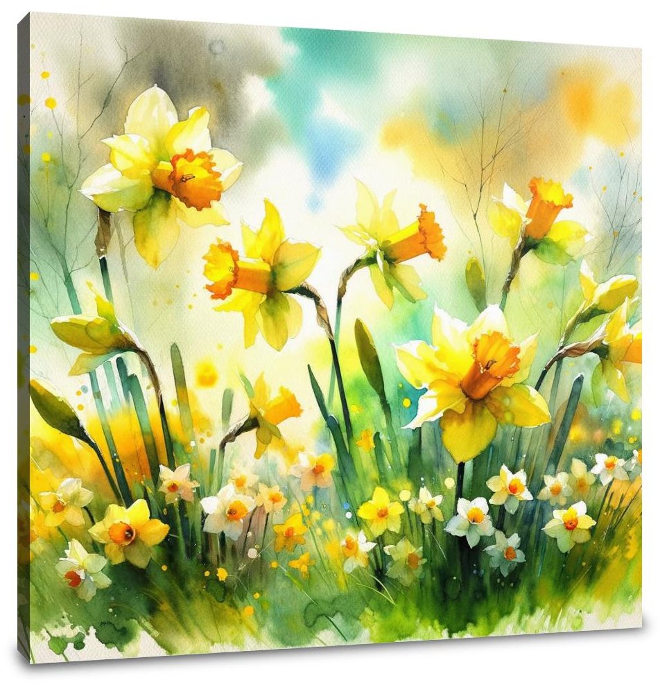 Spring's Joyful Dance Canvas