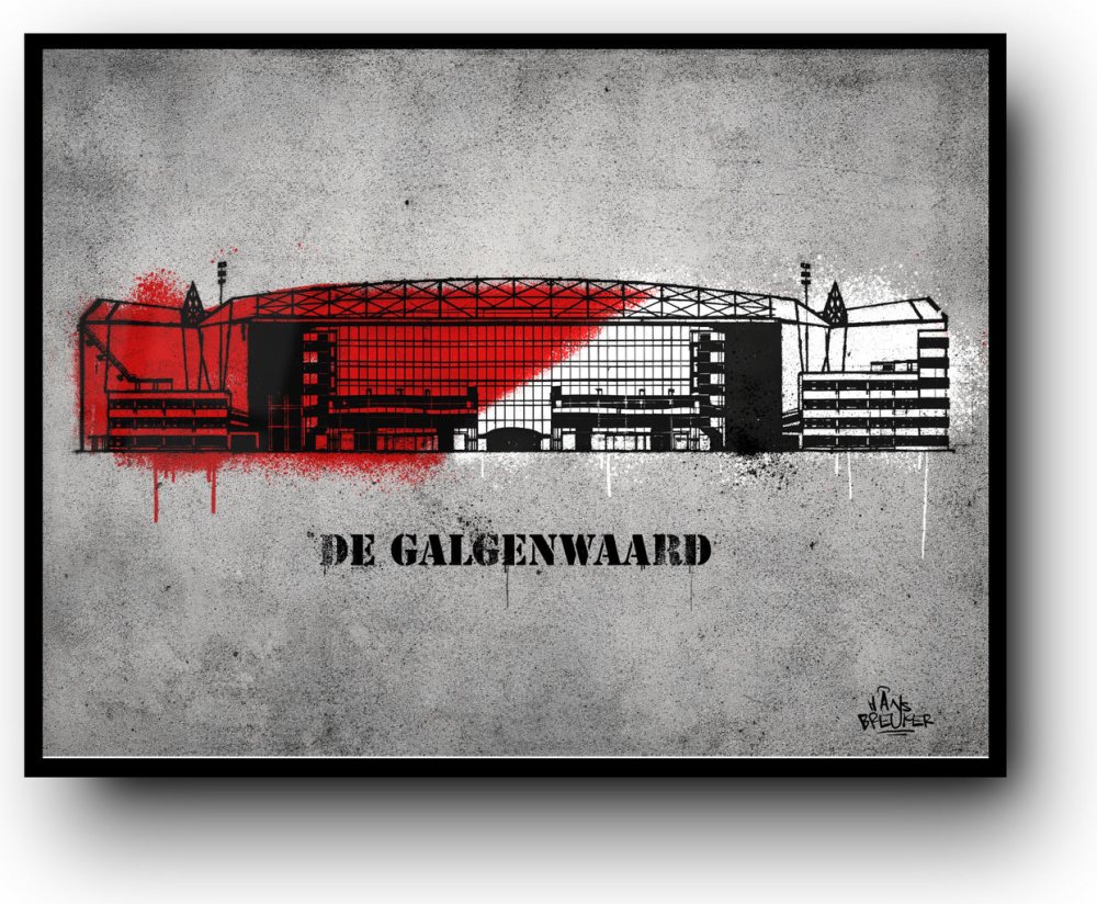 The Galgenwaard stencil art