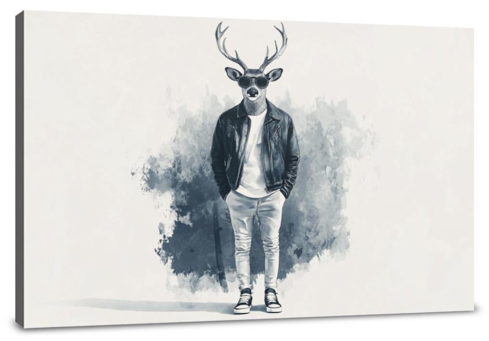 Stag in Style Canvas