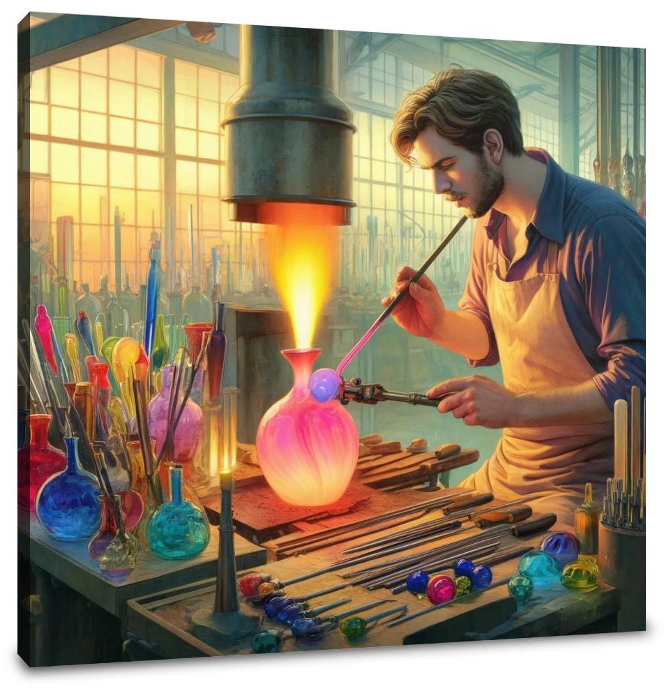 Glassblower's Artistry Canvas