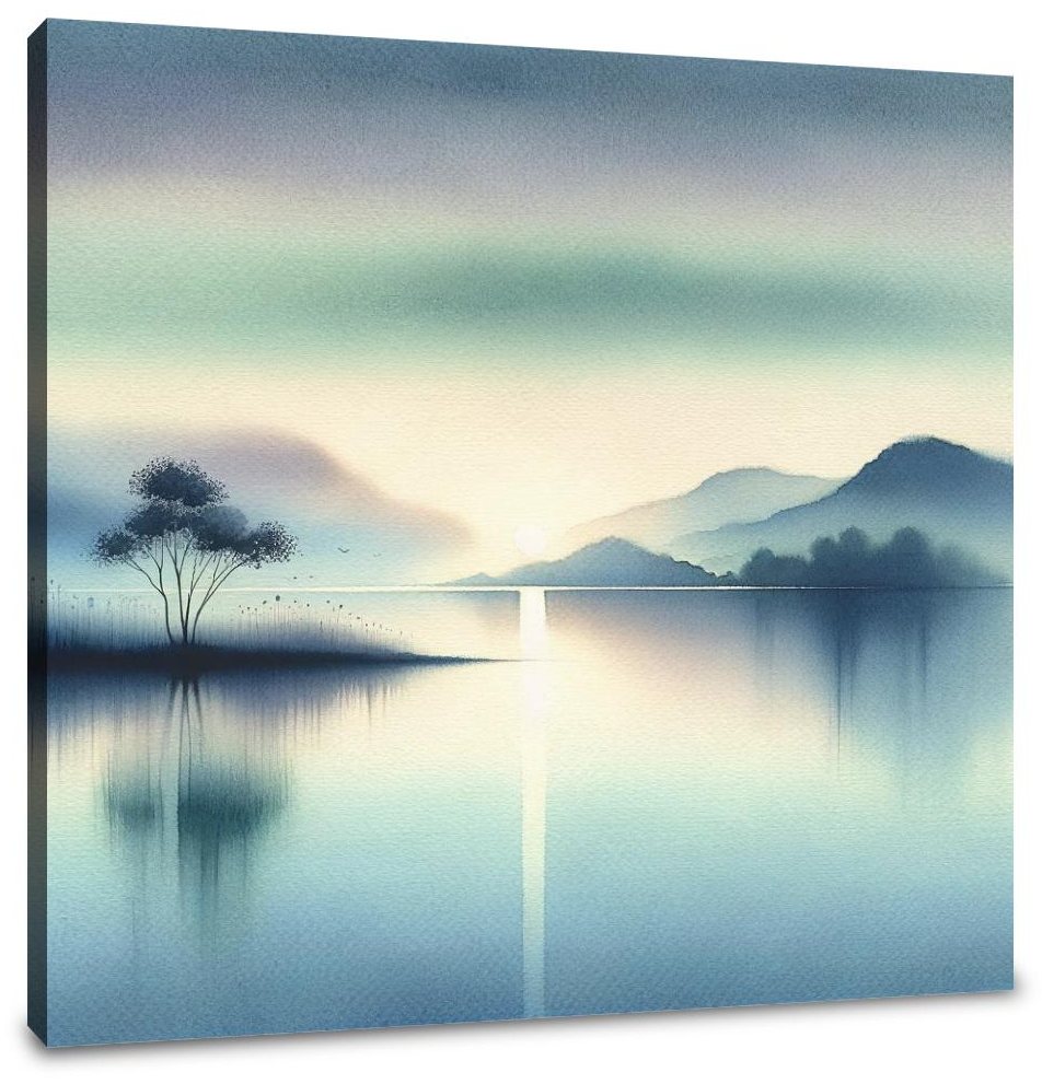 Serene Waterscape Canvas