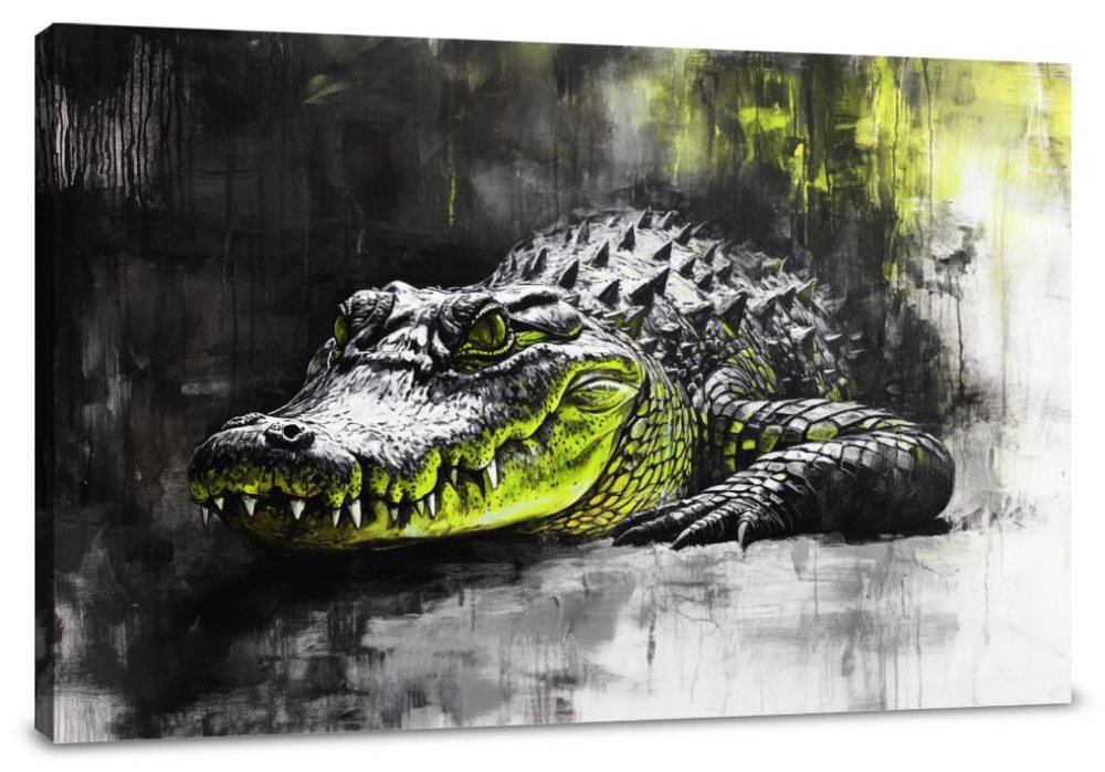 Crocodile's Solitude Canvas