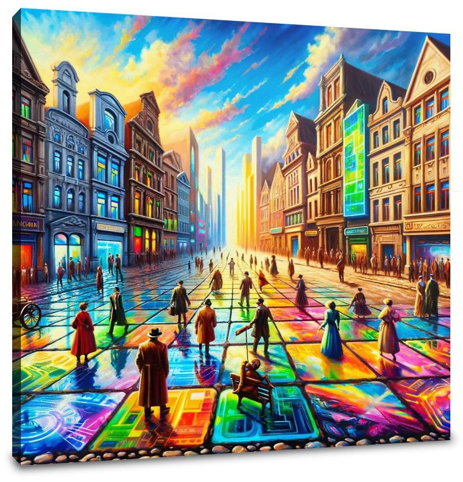 Timelines Converge Plaza Canvas