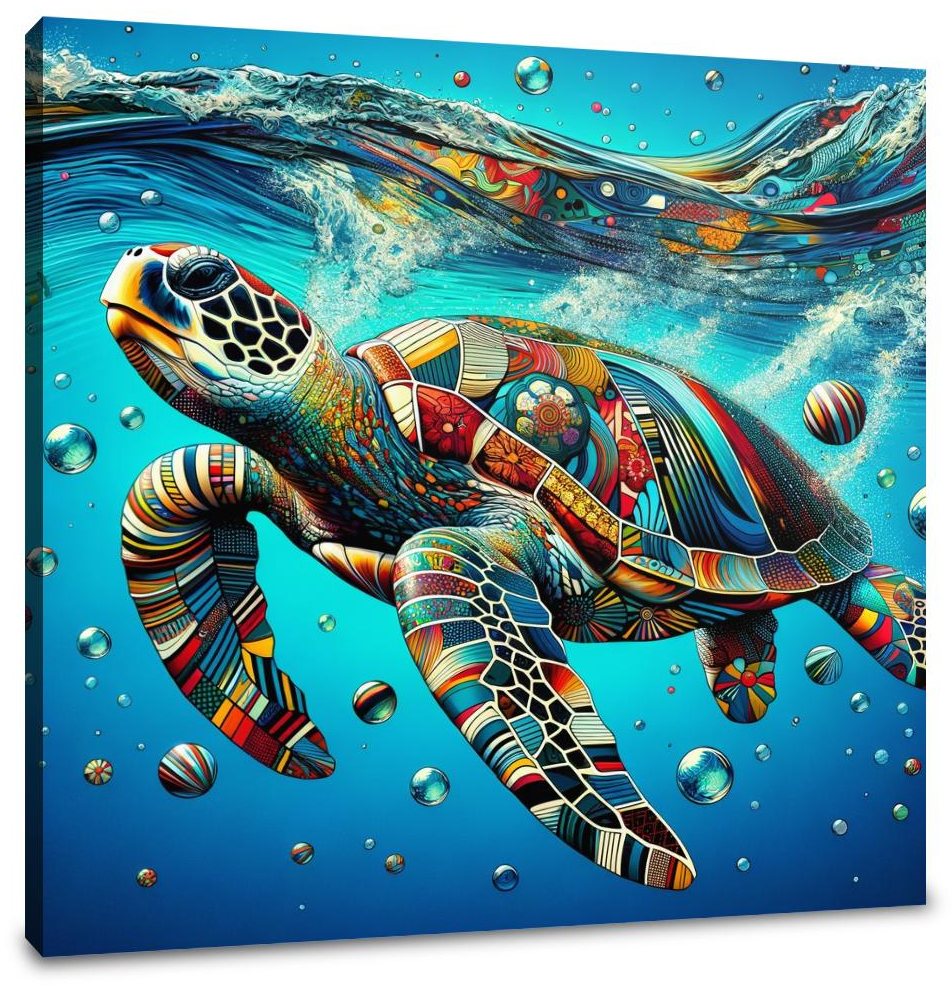 Pop Sea Turtles Canvas