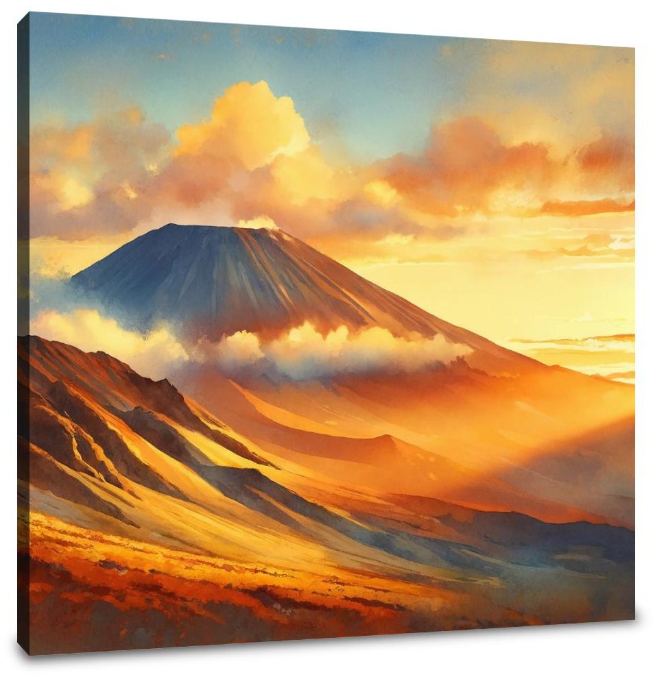 Mauna Kea Sunset Glow Canvas
