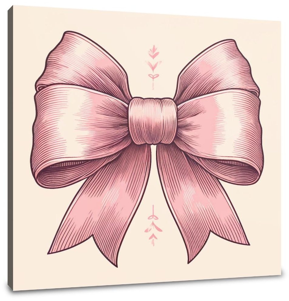 Delicate Bow Canvas