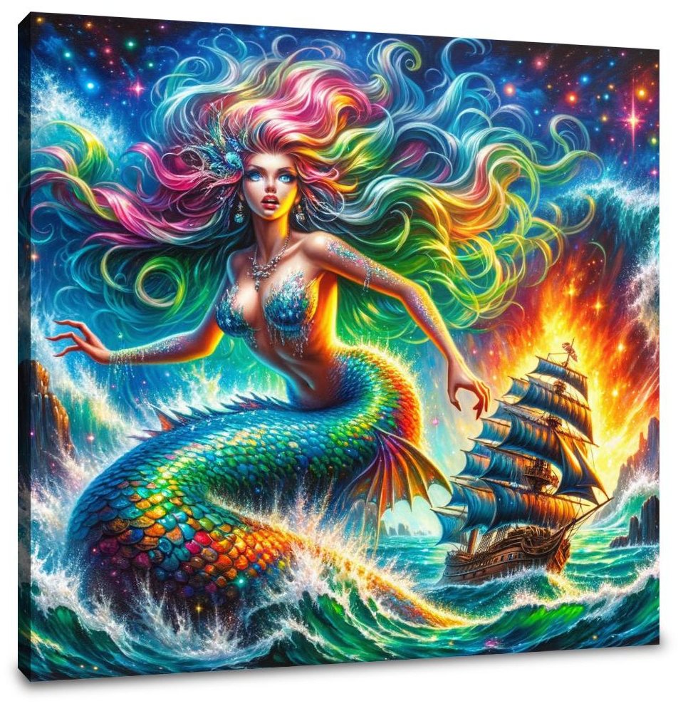 Siren's Call Mermaid Canvas