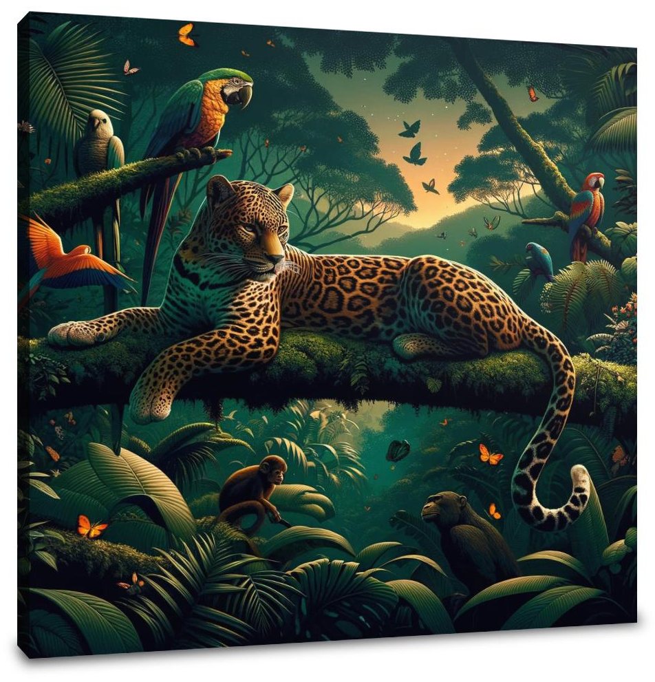 Twilight Jungle Canvas