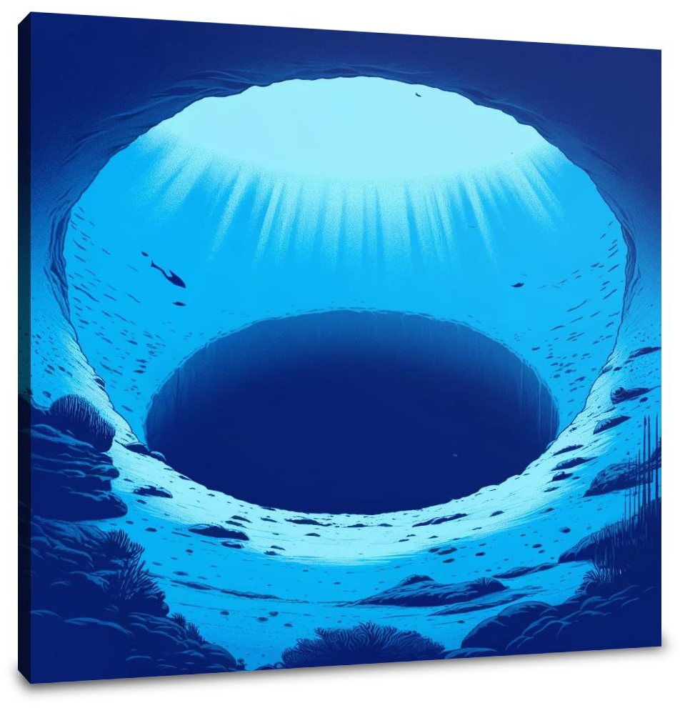 Blue Hole Tranquility Canvas