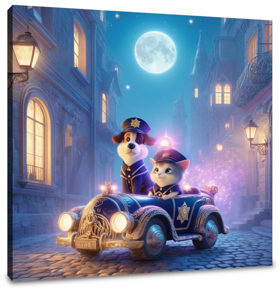 Moonlit Patrol Canvas