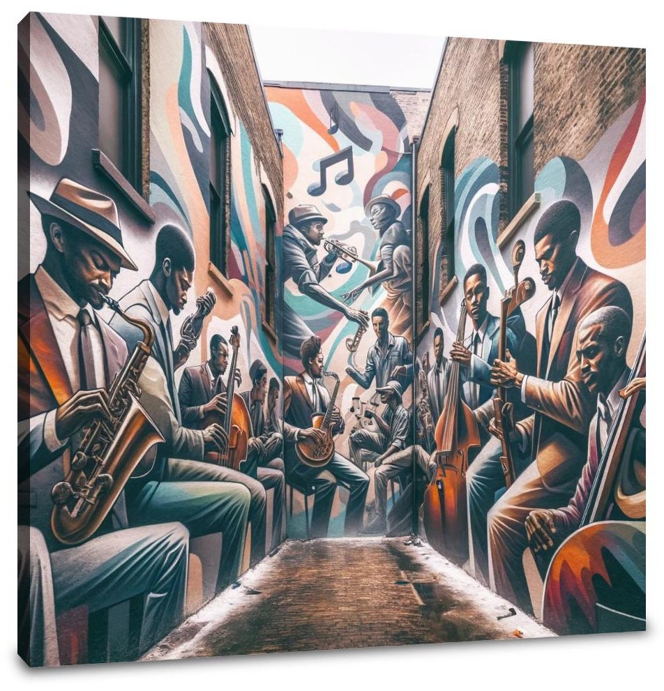 Melodic Alley Canvas