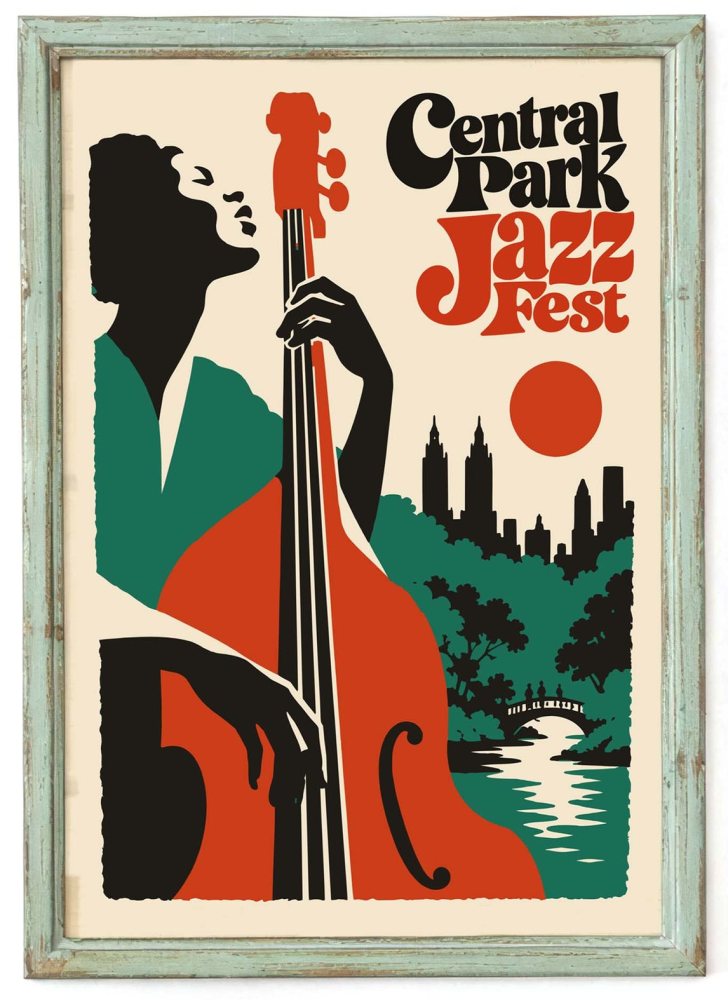 Central Park Jazz Festival Print