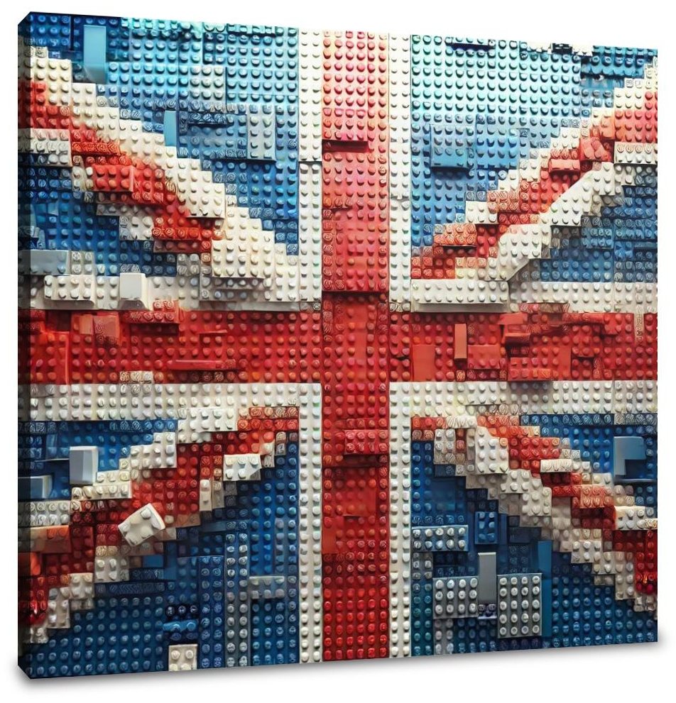 Brickwork Union Jack Canvas