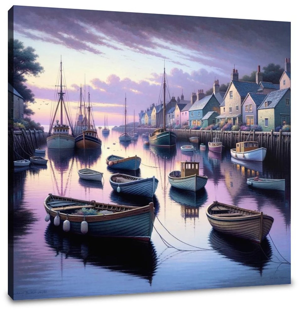 Twilight Harbor Canvas