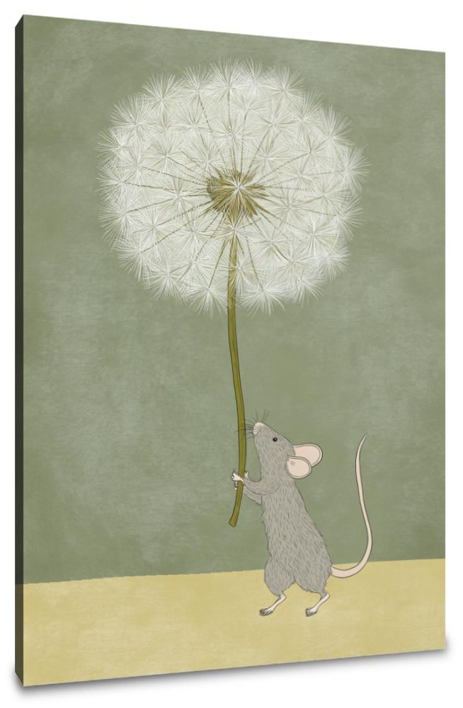 Mouse and Dandelion Canvas