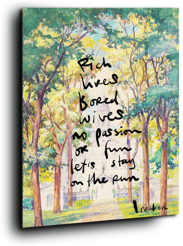 Rich lives, bored wives. Poetry