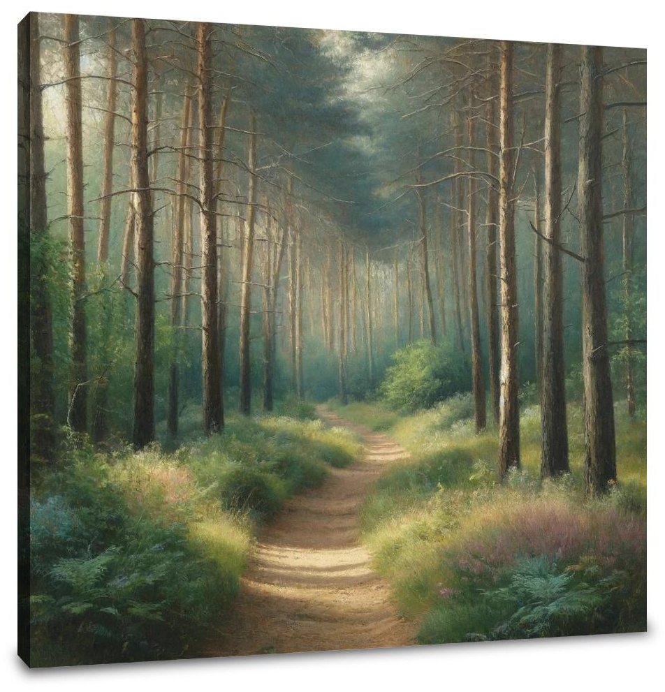 Forest Path Tranquility Canvas